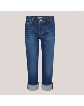 MMColorado Olih Jeans i blå denim vask og kort benlængde - Jeans