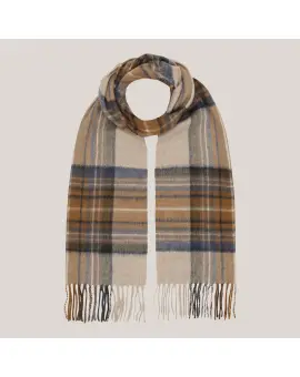 Nanika Checked Scarf, tørklæde i cashmere med tern - BETA Studios