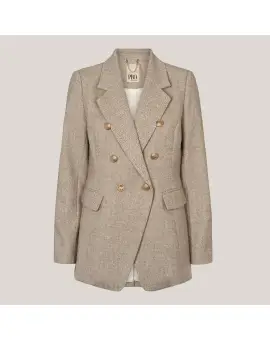 PBOLexington blazer i sandfarvet med forgyldte guld knapper - Blazer