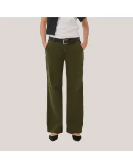 MWLara Pant Wide i army grønne - Jeans