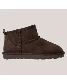 AbbieSW Teddy Boot, bamsestøvle i Dark brown - Støvler