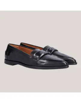 Billi Bi A9604 Håndlavet loafer udført i sort glat skind - Sko, Loafers og ballarinaer