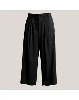 WBLMaddison Pant, sorte bukser med vide - With Black