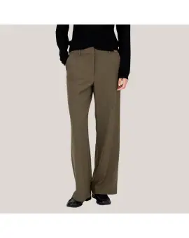 IVY-Andrea Wide Pant, Suit bukser i dark Khaki - Bukser