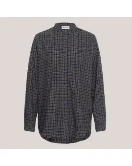 MWLennie Skjorte i ternet blå nuancer - My Essential Wardrobe