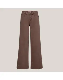 MMDara Shadow Pant, jeans i brun med bred ben vide -