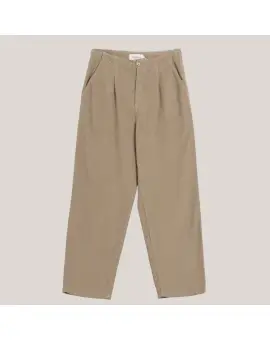 Pantalon pants, bukser i baby fløjl i mørk sand - INDI&COLD