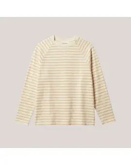 Jersey tee-shirt mde strib og lange ærmer - INDI&COLD