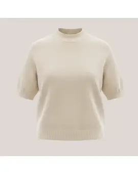 M734724007 Marmo, Strik bluse i off.white - Sweaters & Strik