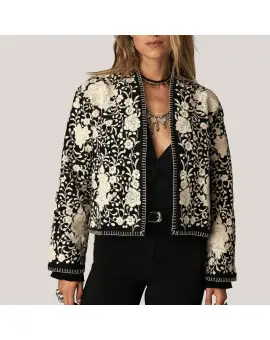 Lola Jacket Flores, jakke med broderi - Blazer