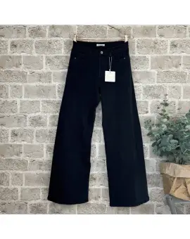 9211 Julietta jeans, bukser med brede ben i Black - Jeans
