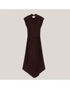 AFFKMJZ Plum Noir Dress, Lang aften kjole i bordeaux - Kjoler