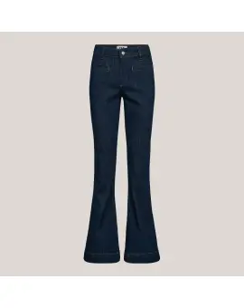 IVY-Ann Kate Charlotte Wash Palma Rinse jeans i mørkeblå med flare - Jeans