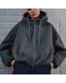 WBLFlora Hooded Jacket, bomber jakke i grå - Jakker & Frakker