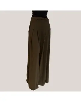 P3ZQMHX  Military green pants, mørke grønne bukser med vide og læg - Imperial