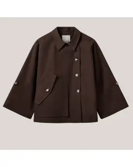 AgathaSW Jacket kort i choko brun - Jakker & Frakker