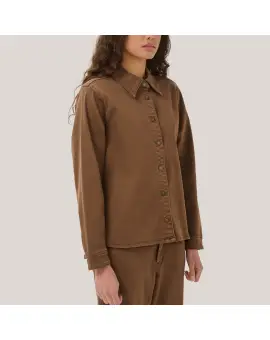MWLinn Sofia Shirt, skjorte i camel farve - Skjorter & Bluser