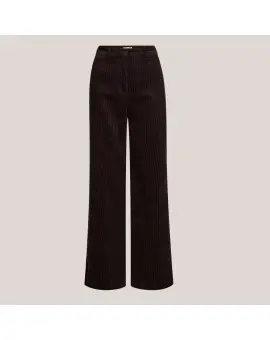 IVY-Alice Wide Cord Pants - Expresso Brun -