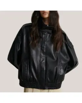 Aluka Leather Jacket, læderjakke i sort - Nyheder