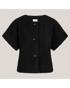 PBOTeddy waistcoat, kort vest i sort - Nyheder
