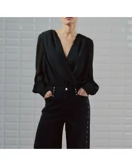 WBLAlwctra LS Body Suit, bluse med læg i sort - Nyheder